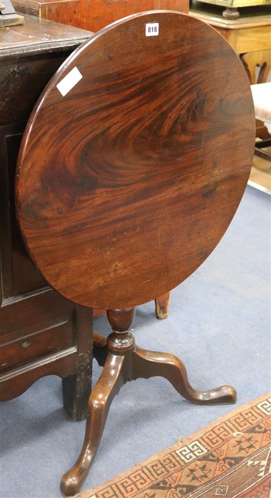 A mahogany tripod table W.64cm